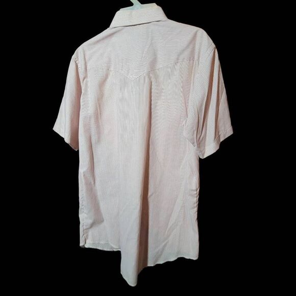 Vintage Wrangler Cowboy Cut X-Long Tails Pearl Snap Western Shirt. Size 17 - Picture 2 of 3